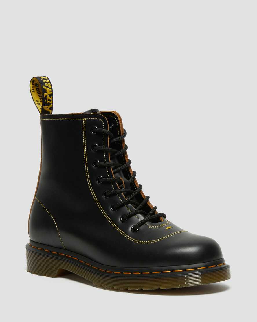 Dr. Martens Pharamond Vintage Smooth Nahka Naisten Nilkkurit - Mustat Nilkkurit [167-MEHXVO]